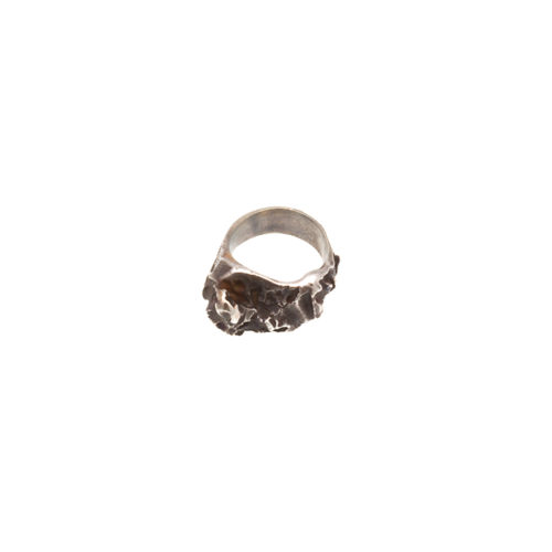 Doctum Doces Collection inlay-ring-silver-side-a