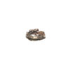 Doctum Doces Collection bark-3-silver- ring top-view